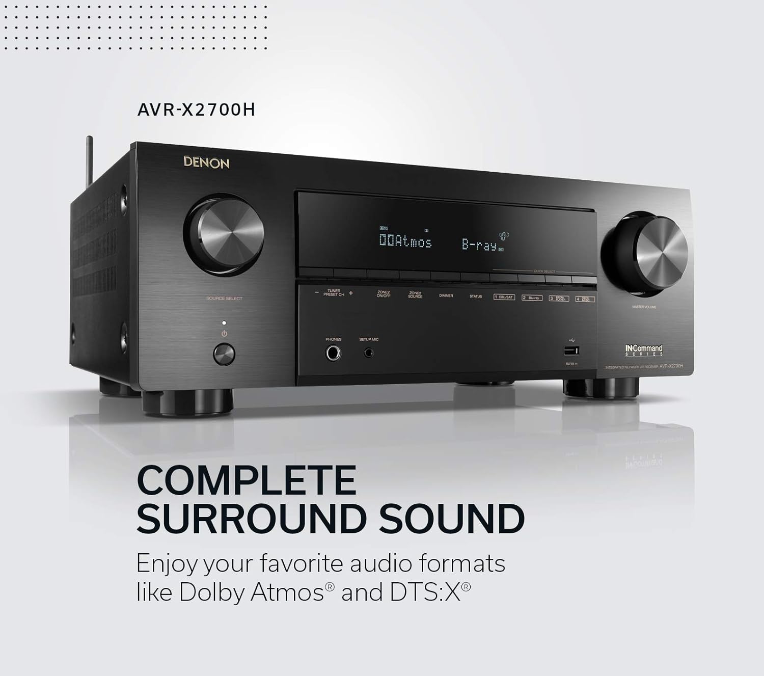 8K Ultra HD 7.2 Channel AV Receiver for Gaming and Music Streaming J9199