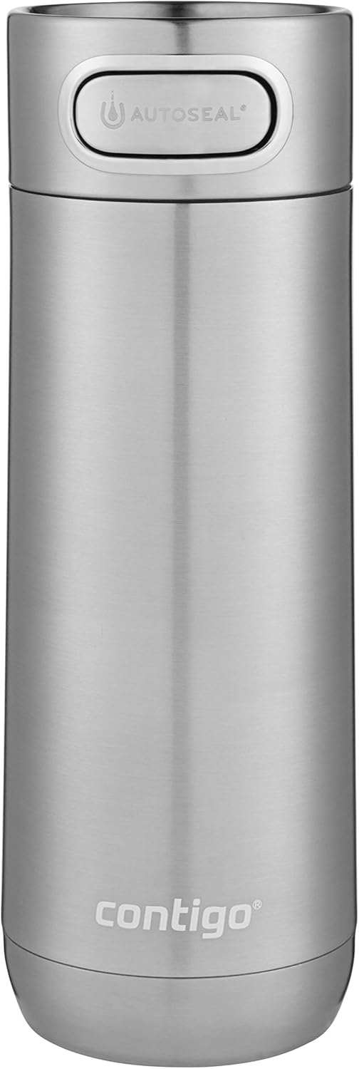 16oz Leak-Proof Stainless Steel Thermal Travel Mugs, Set of 2 I670580