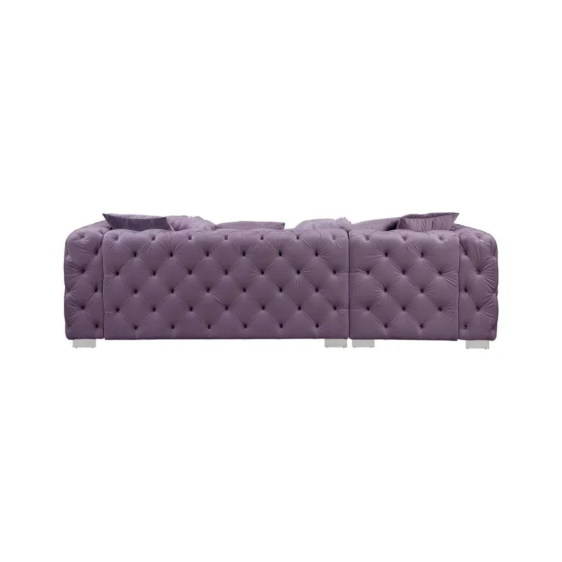 Purple Velvet Sectional Sofa E131