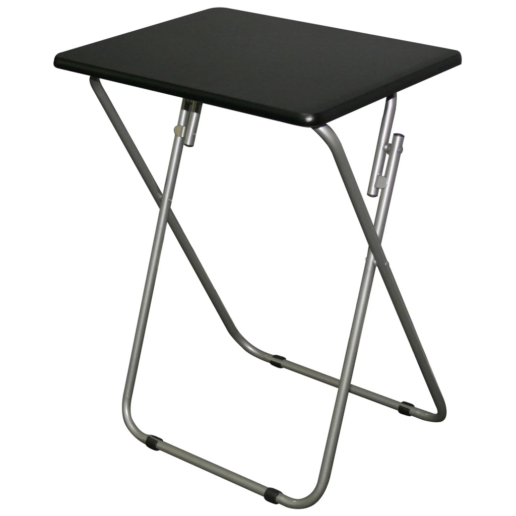 Folding TV Tray Tables for Eating, Black, Set of 2 C8742