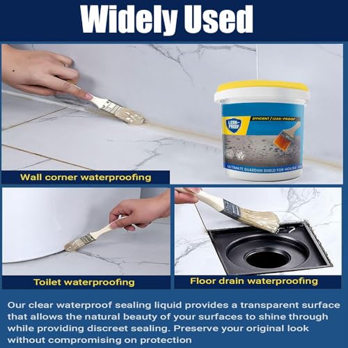 Invisible Waterproof Coating, Clear Seal Liquid, Anti-Leakage Glue (150ML, 2PCS) X441