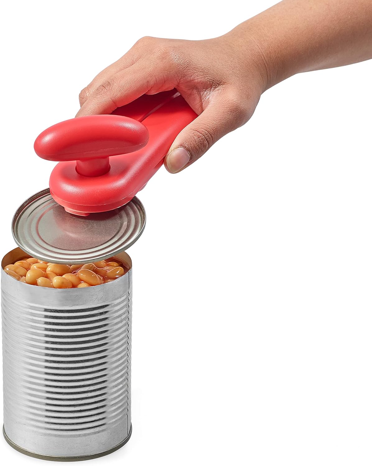 Manual Can Opener with Lid Release - Heavy Duty Kitchen Gadget - Compact Hand Held Design X816828