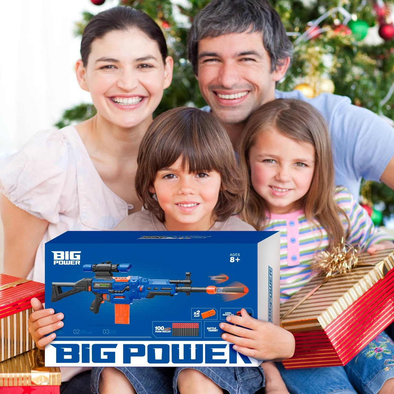 Electric Kids Toy Sniper Rifle with Scope and Tactical Vest Kit F320777