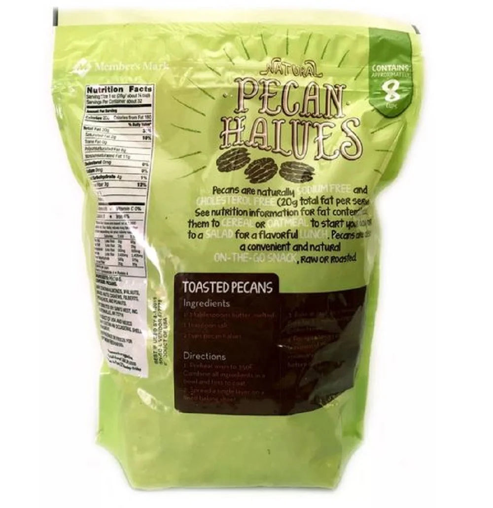 Natural Pecan Halves 2 lbs. R94332