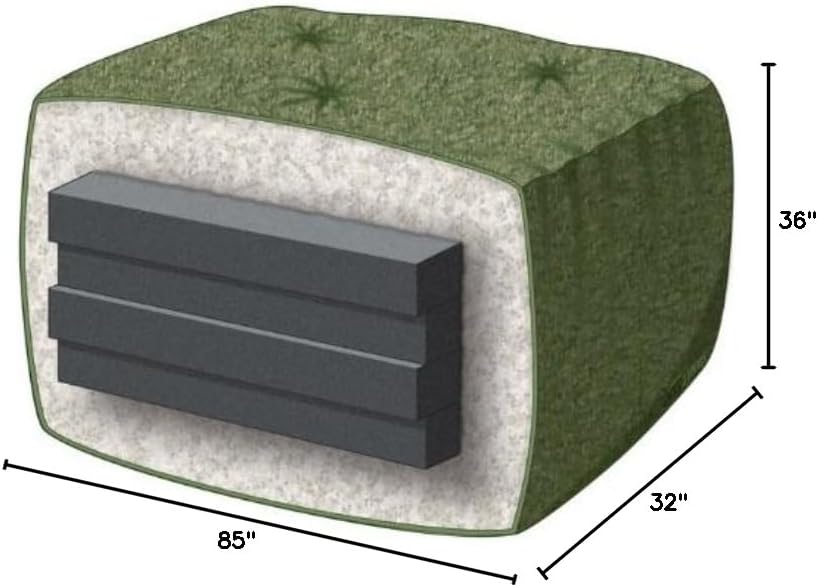 Queen Size Futon Set with 8 Inch Mattress and Cover L21065