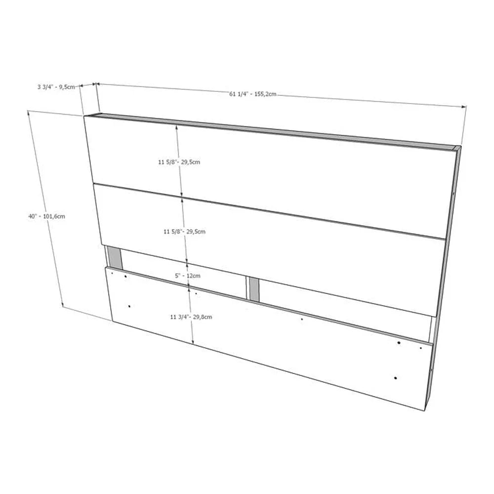 Queen Size Bedroom Set, Bark Grey and Black L93475