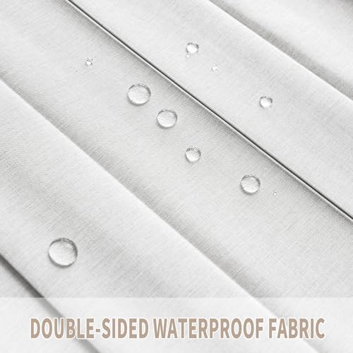 Accordion Door Curtain for Doorways, 1 Panel with Tieback, Beige S9835