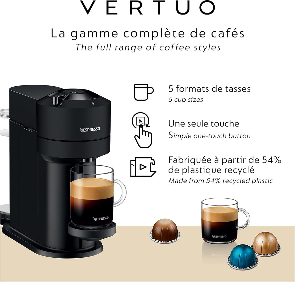 Coffee and Espresso Machine with Milk Frother, Matte Black E335227