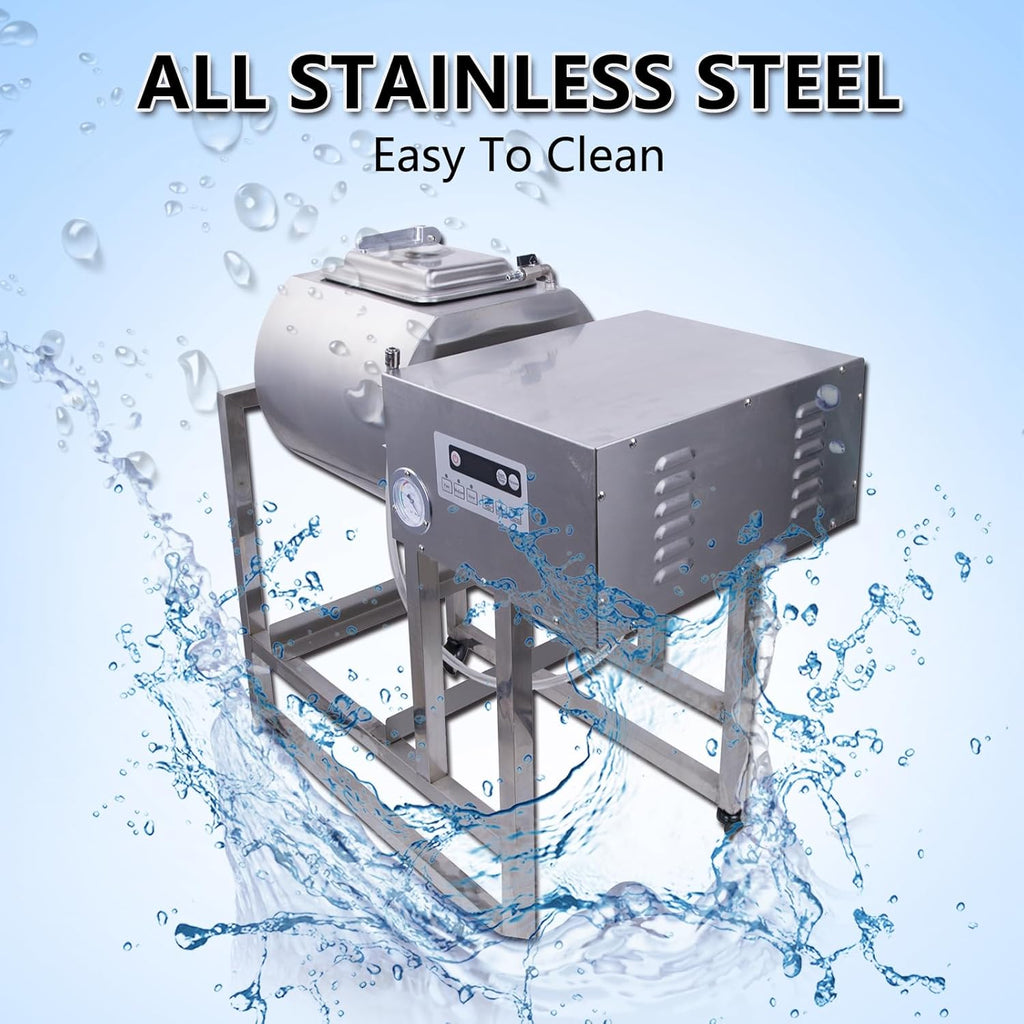 Meat Tumbler 90lb Vacuum Curing Machine for Jerky, Sausage & Bacon R16103