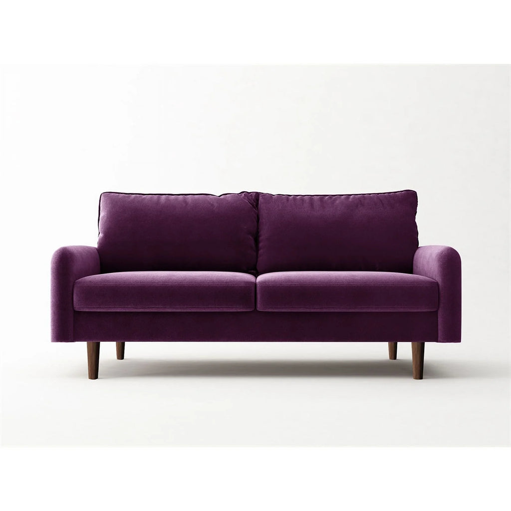 Contemporary 70" Velvet Sofa in Purple I41110