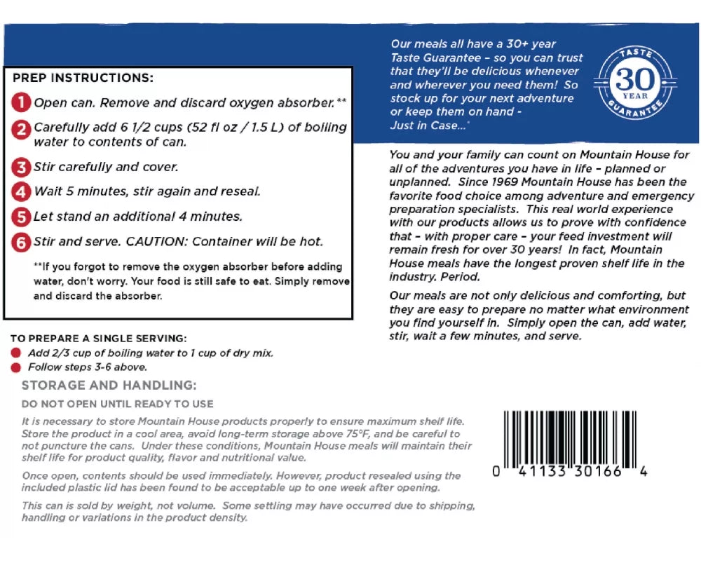 Rice & Chicken Emergency Survival Food for Camping Y4940