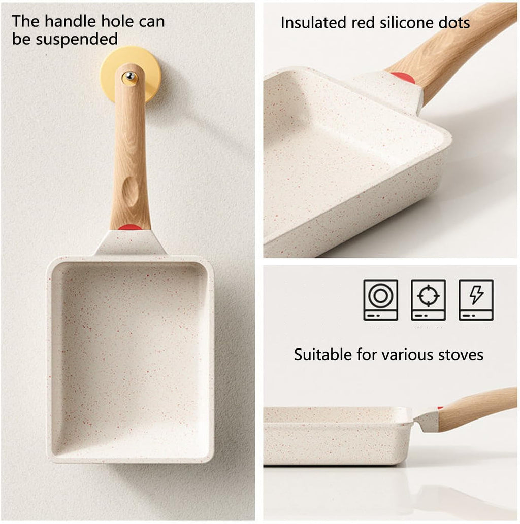 Non Stick Rectangle Tamagoyaki Egg Pan 6x7 Inch C347