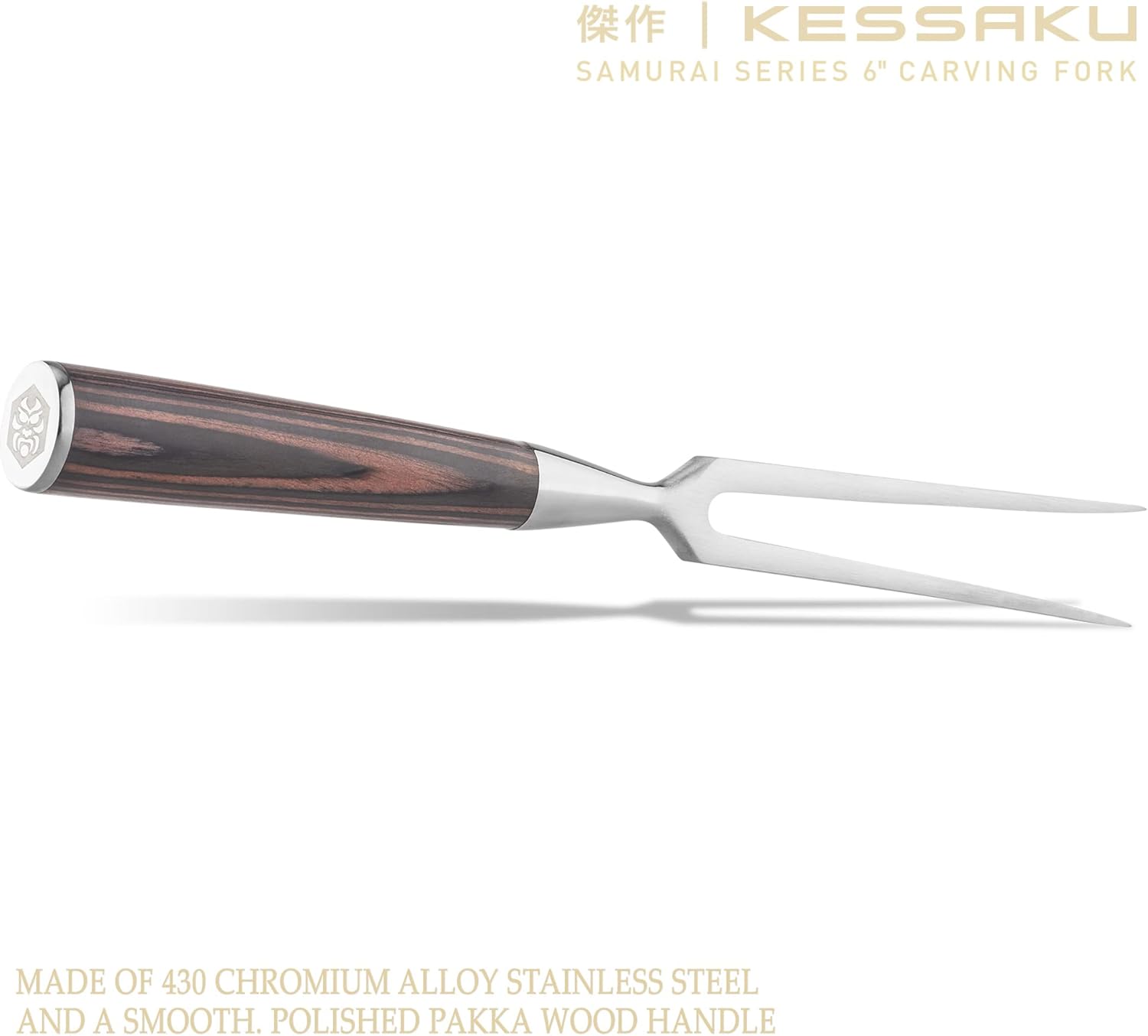 Carving Slicing Knife & Meat Fork Set with Blade Guard M3908