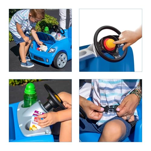Kids Push Car Ride On Toddler Car with Seat Belt and Horn, Ages 1.5-4 Years, Pink U84953