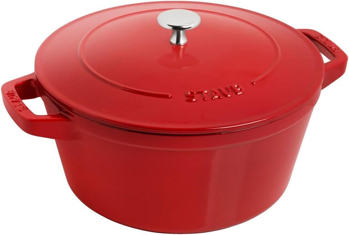Round Cast Iron Cooking Pot Set 2 Pieces O498410