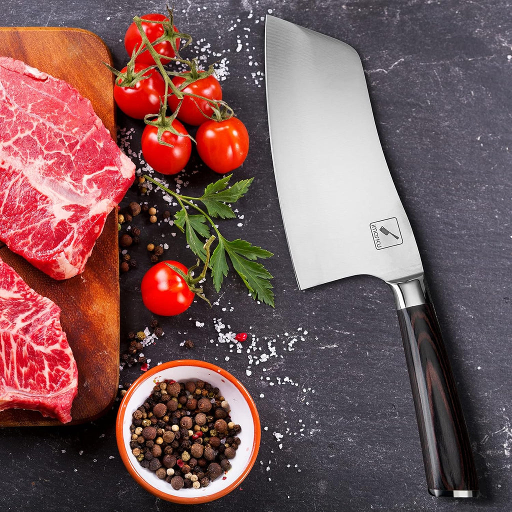 Santoku Knife and Cleaver 7 Inch Kitchen Knife T2078