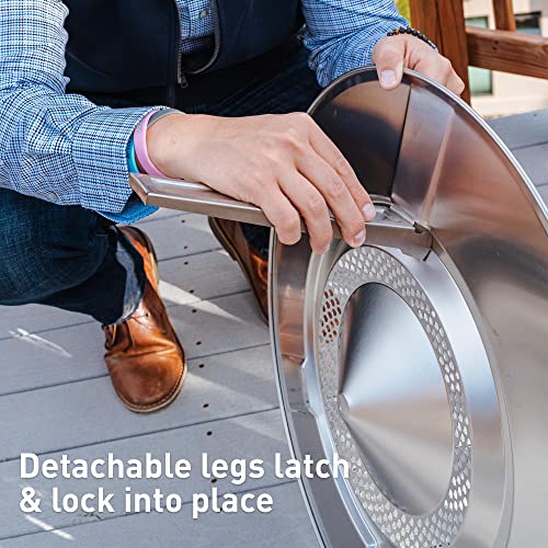 Heat Deflector for Fire Pit - 25 Inch Stainless Steel X52782