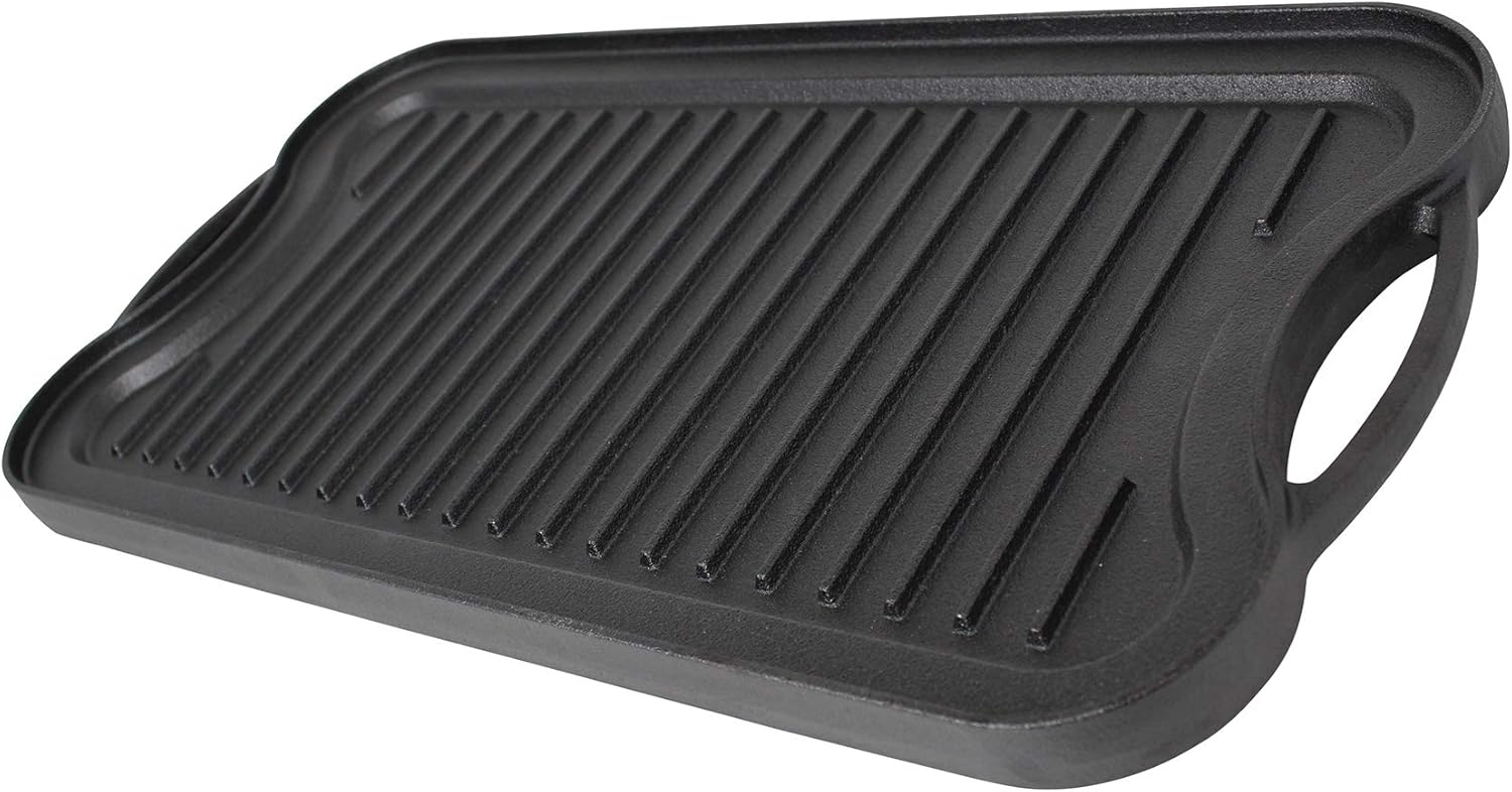 Cast Iron Reversible Grill Griddle with Handles, 20 Inch J386