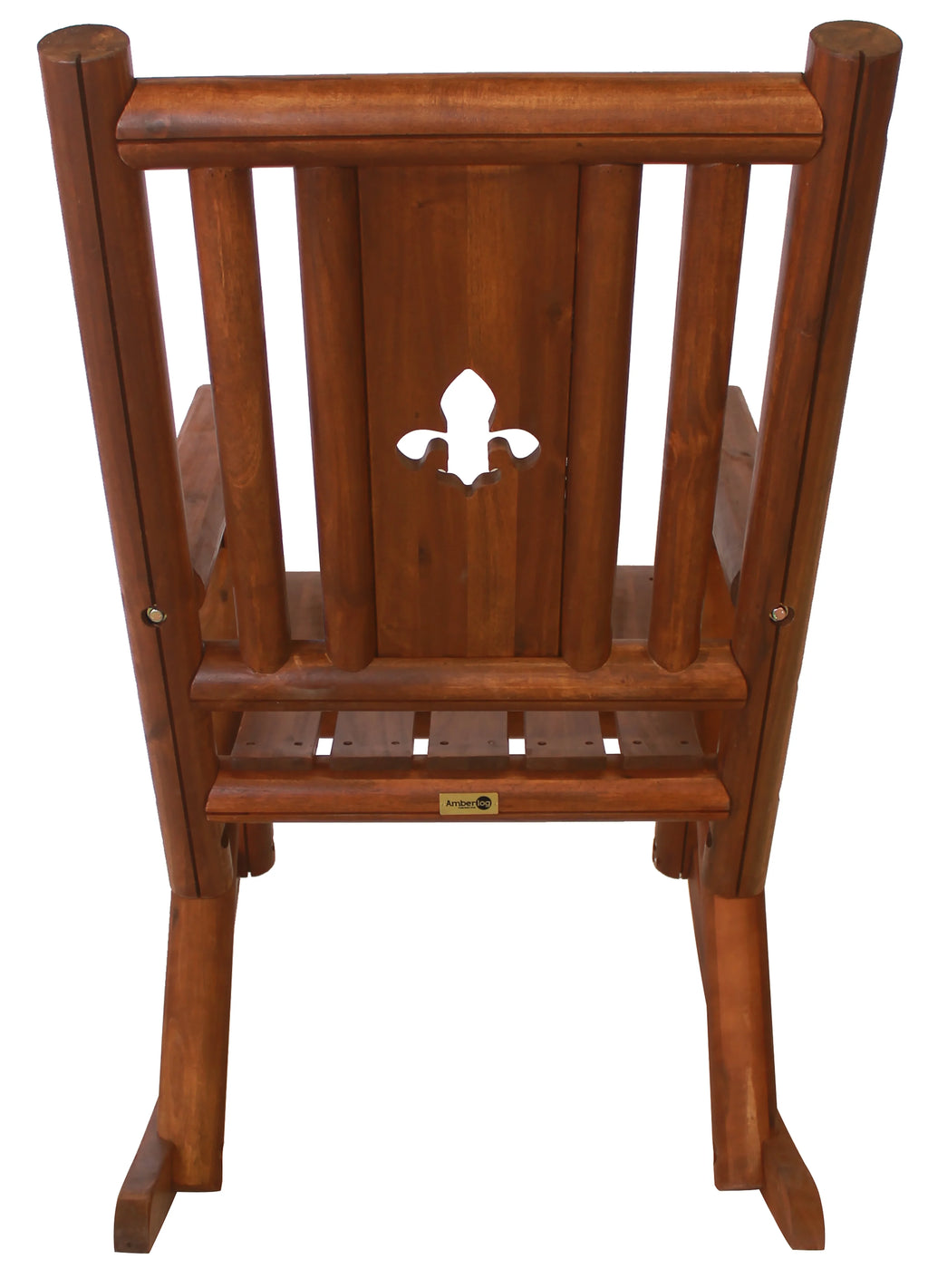 Outdoor Patio Wood Rocking Chair - Brown Q798
