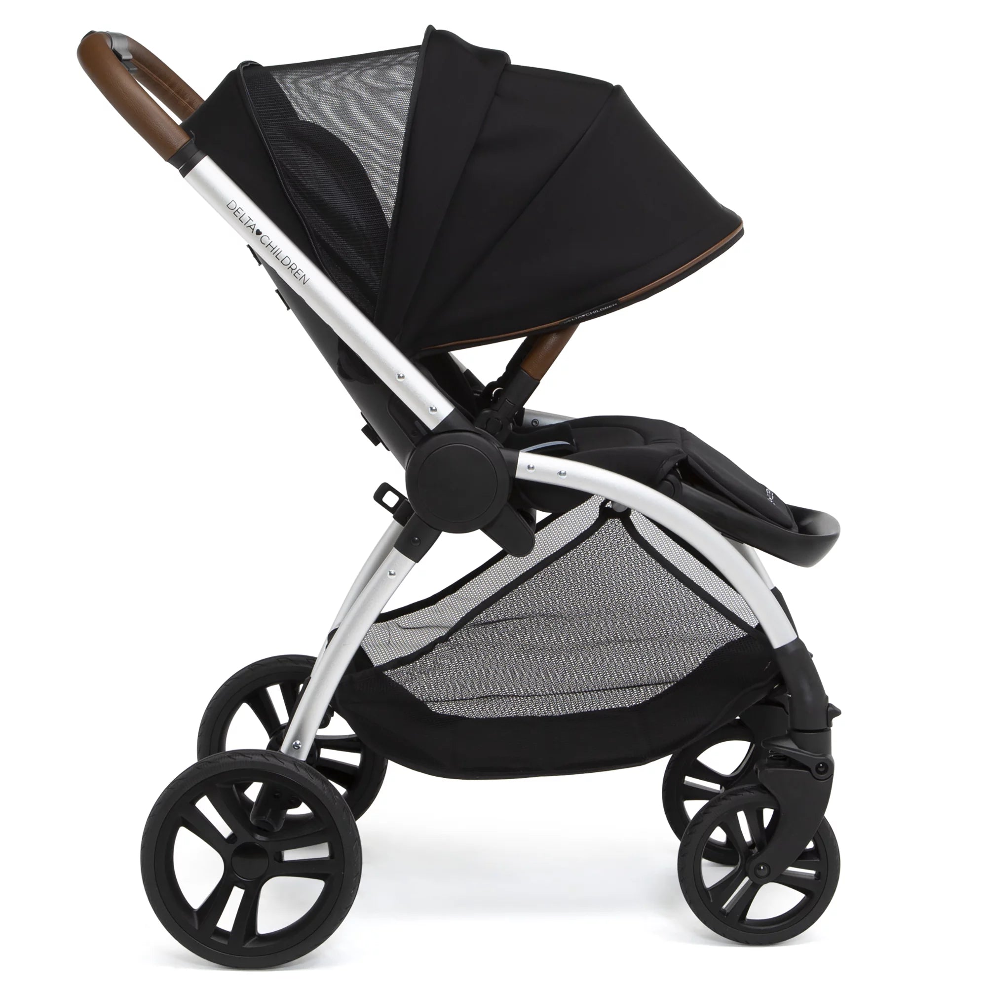 Reversible Stroller with Reclining Seat and Adjustable Footrest E492424