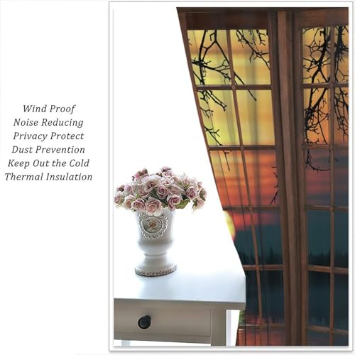 Blackout Curtain for Bedroom Living Room, 42x45 Inch S348