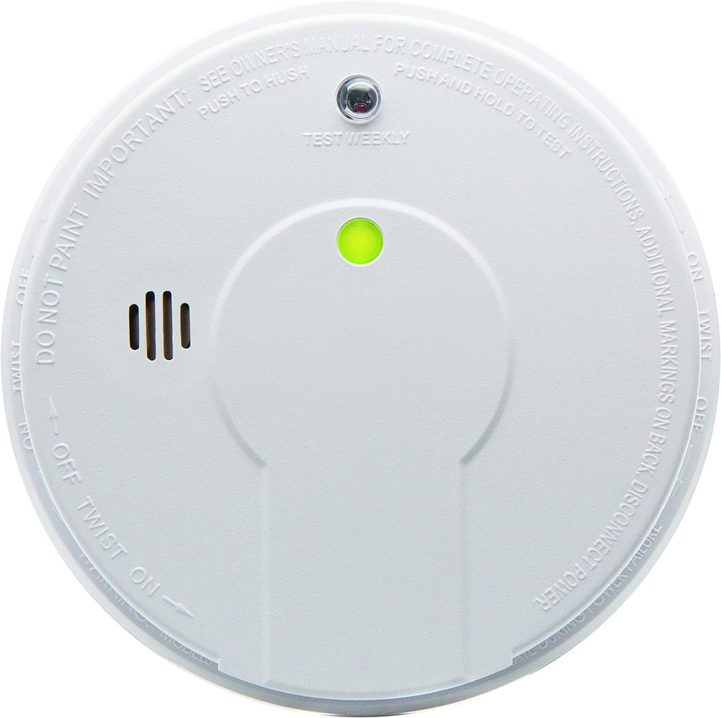 Hardwired Smoke Detector with Battery Backup, Photoelectric Alarm V6303