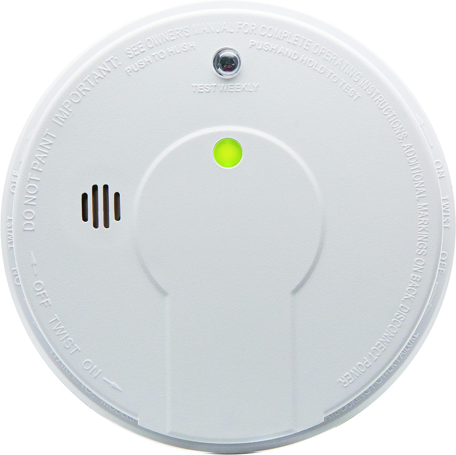 Hardwired Smoke Detector with Battery Backup, Photoelectric Alarm V6303
