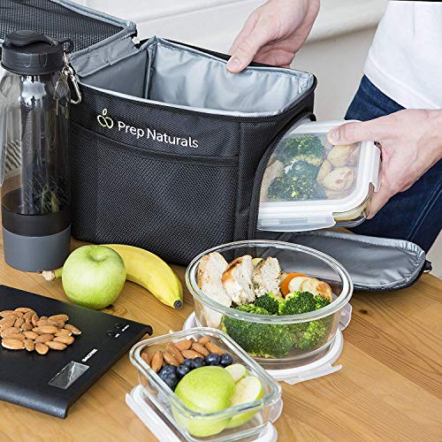 13 Pack Glass Meal Prep Containers with Lids, Multi-Compartment H7288