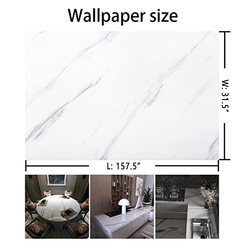 Marble Wallpaper Peel and Stick Waterproof Furniture Sticker O2363