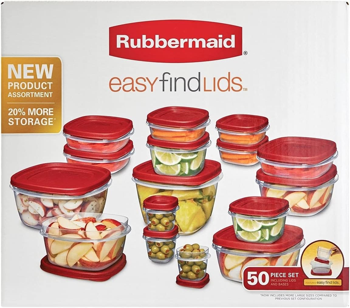 50-Piece Food Storage Container Set with Lids F313