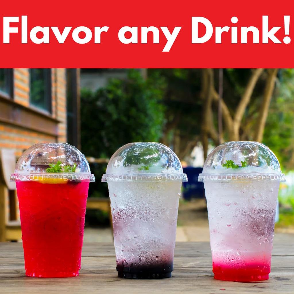 Shaved Ice and Snow Cone Flavored Syrups - 12 Pack, 1 Pint Each N340293