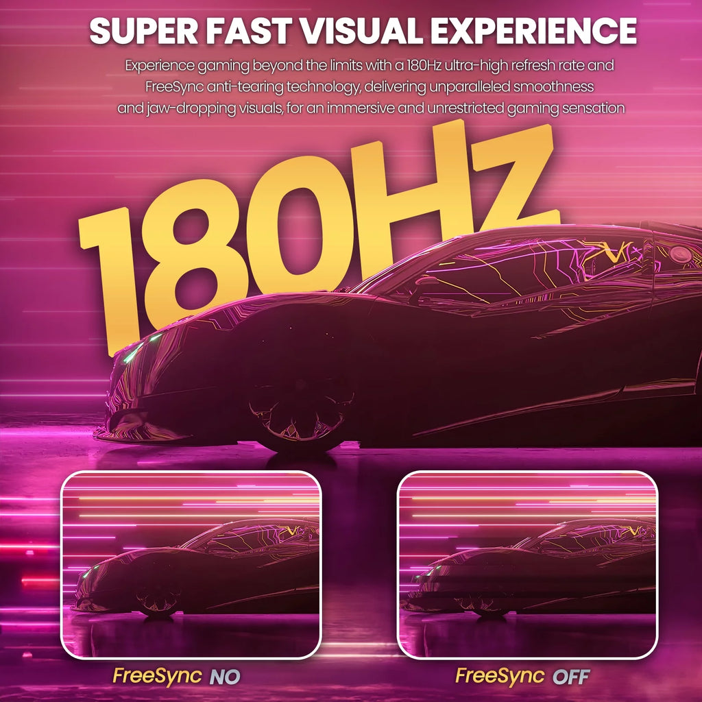 32" Curved Gaming Monitor, FHD 1080P, 1800R, 1ms, FreeSync A3808