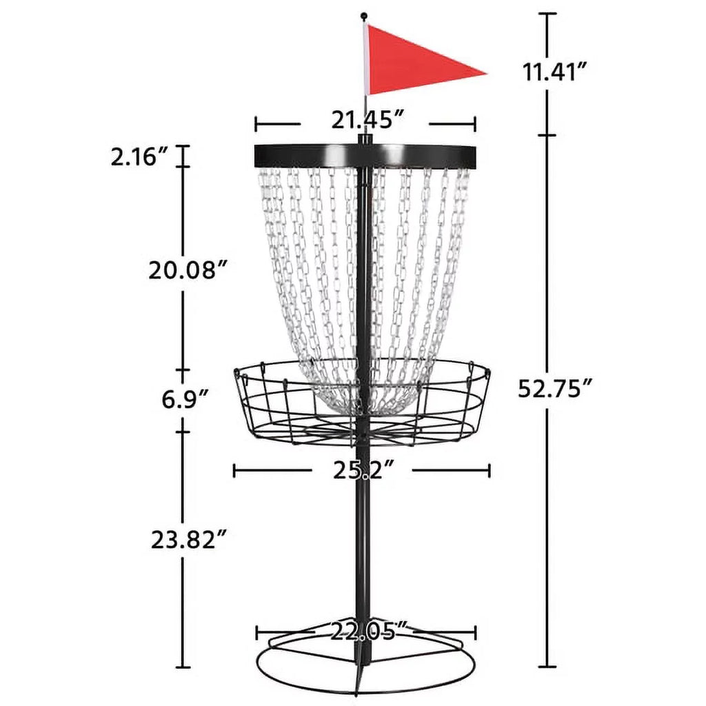 Disc Golf Goal with Carrying Bag and 3 Discs X622263