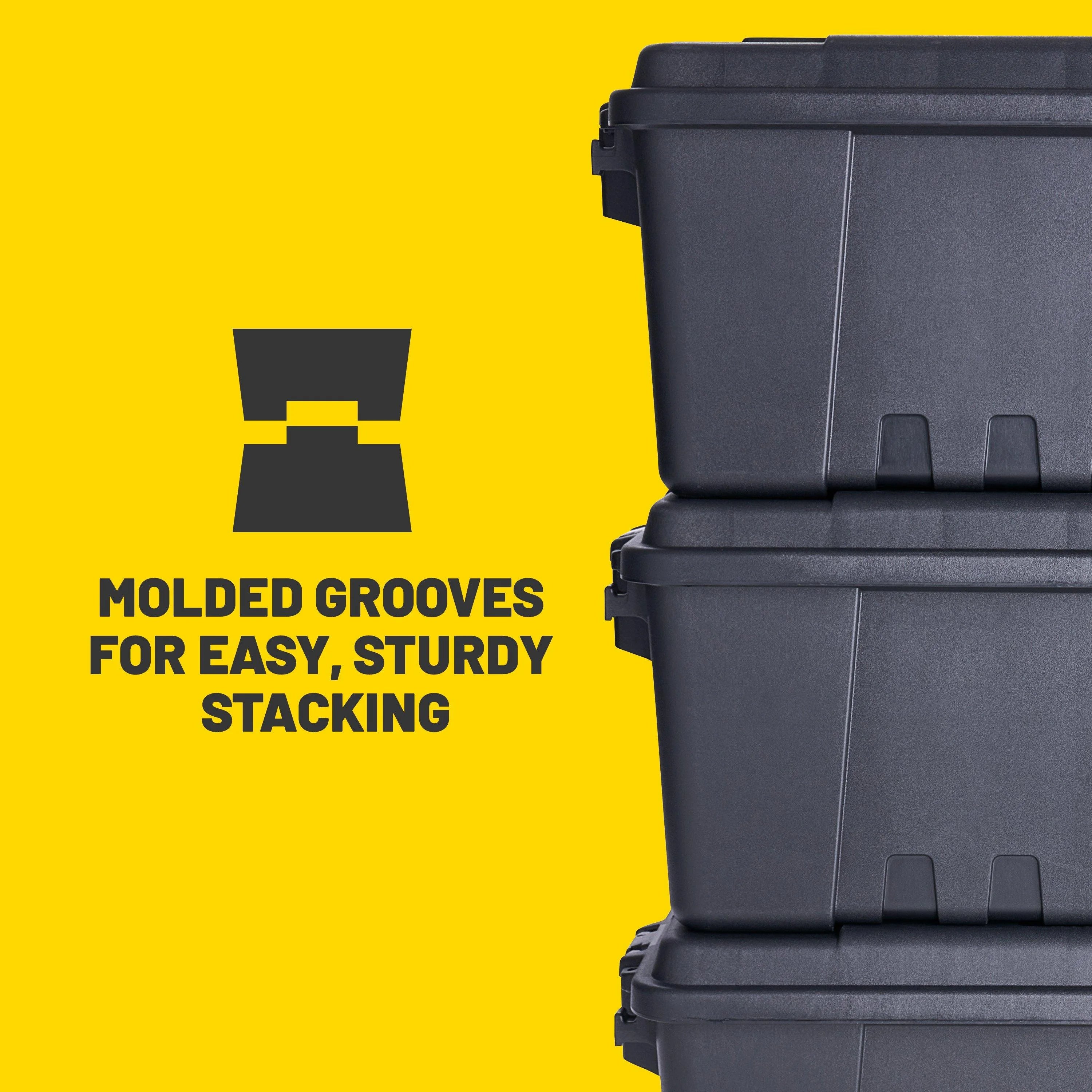 Lockable 27-Gallon Storage Box, OD Green D5201