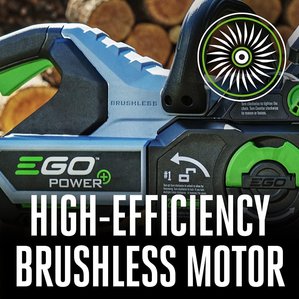 16-Inch 56V Cordless Chainsaw with Battery and Charger W328