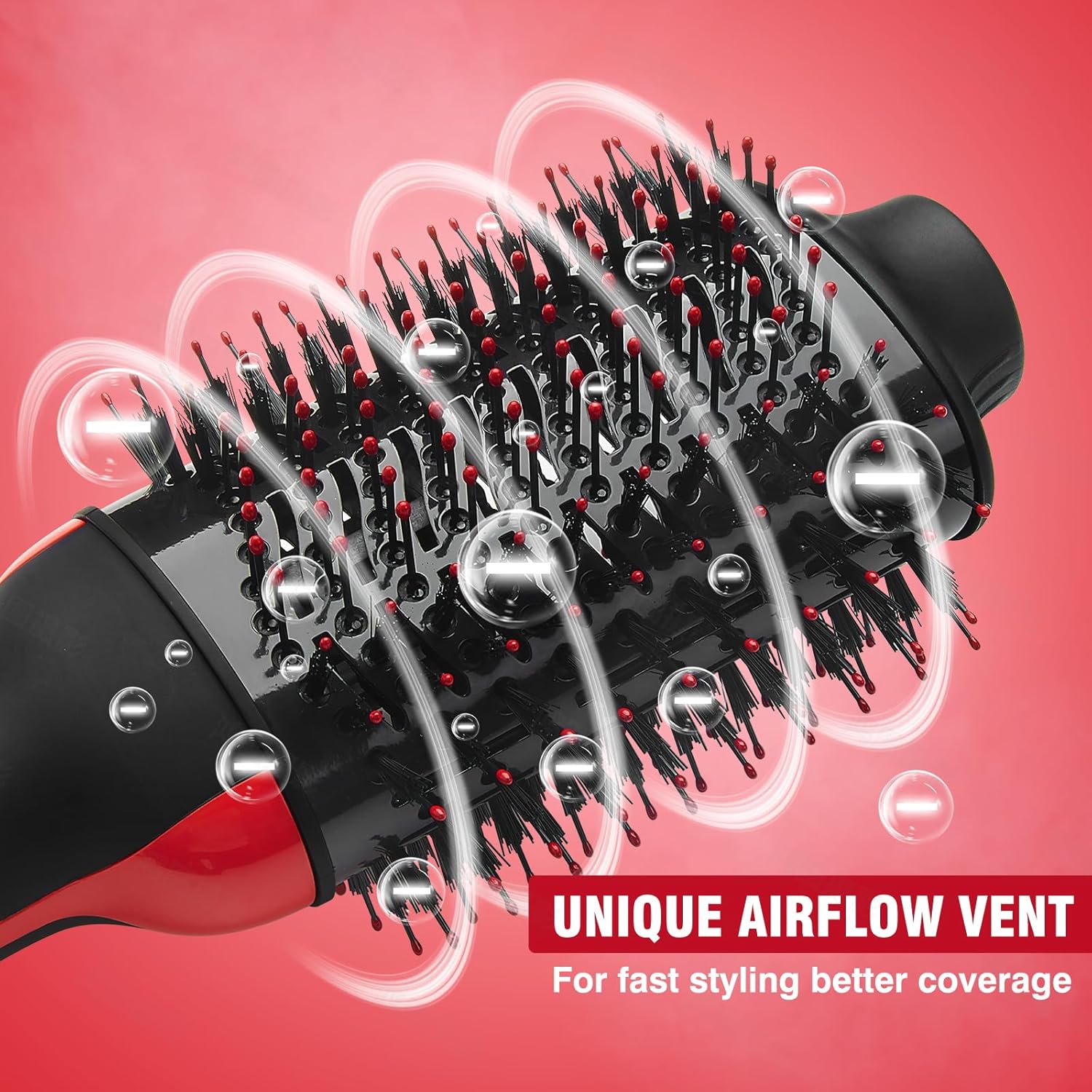 Hot Air Brush Dryer 4 in 1 Styling Tool with Ceramic Oval Barrel J83948