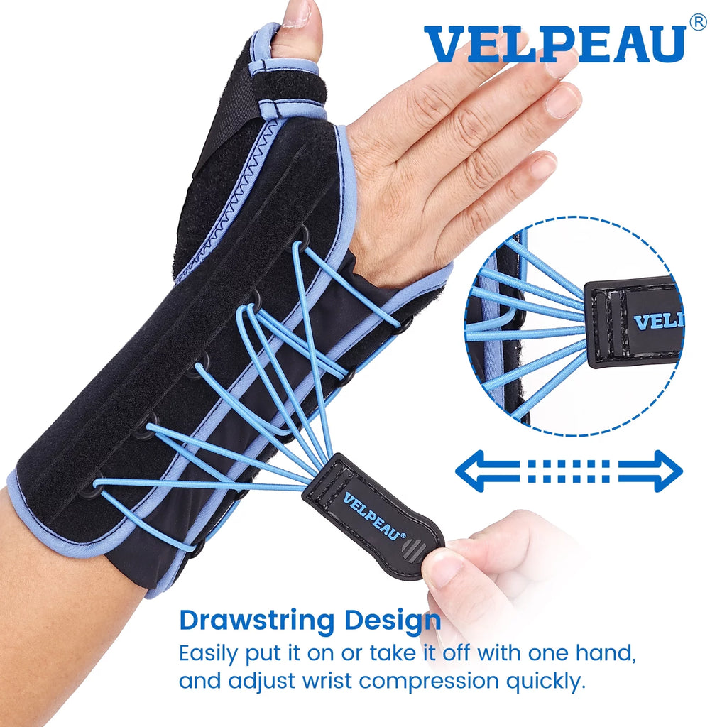 Wrist Brace with Thumb Spica Splint, Right Hand, Small G196