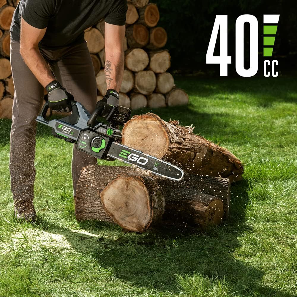 16-Inch 56V Cordless Chainsaw with Battery and Charger W328