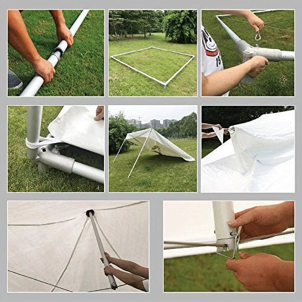 10x13 High Peak Party Tent Wedding Canopy White P253