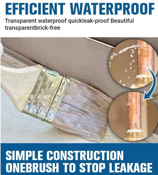 Invisible Waterproof Coating, Clear Seal Liquid, Anti-Leakage Glue (150ML, 2PCS) X441