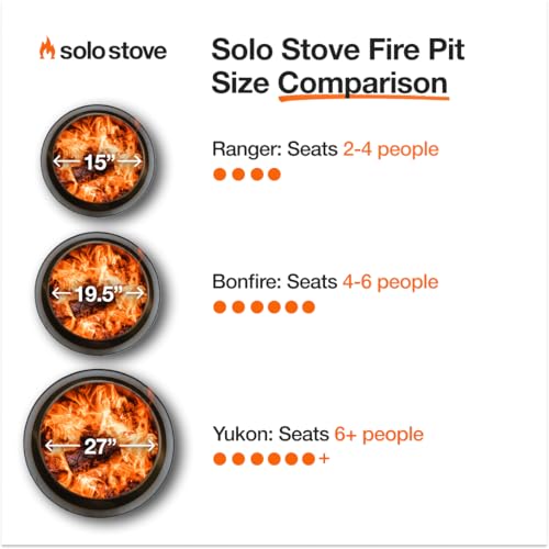 Smokeless Fire Pit with Stand, 27 Inch Portable Stainless Steel Outdoor Fireplace J631