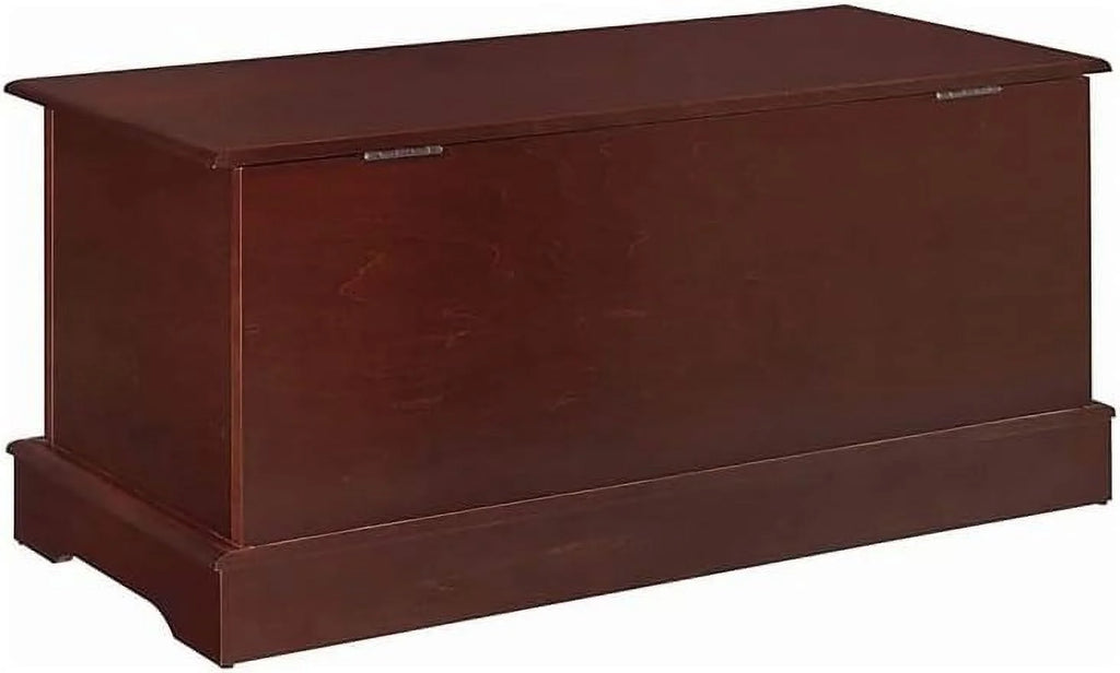 Wood Storage Blanket Chest Trunk, Warm Brown U323819