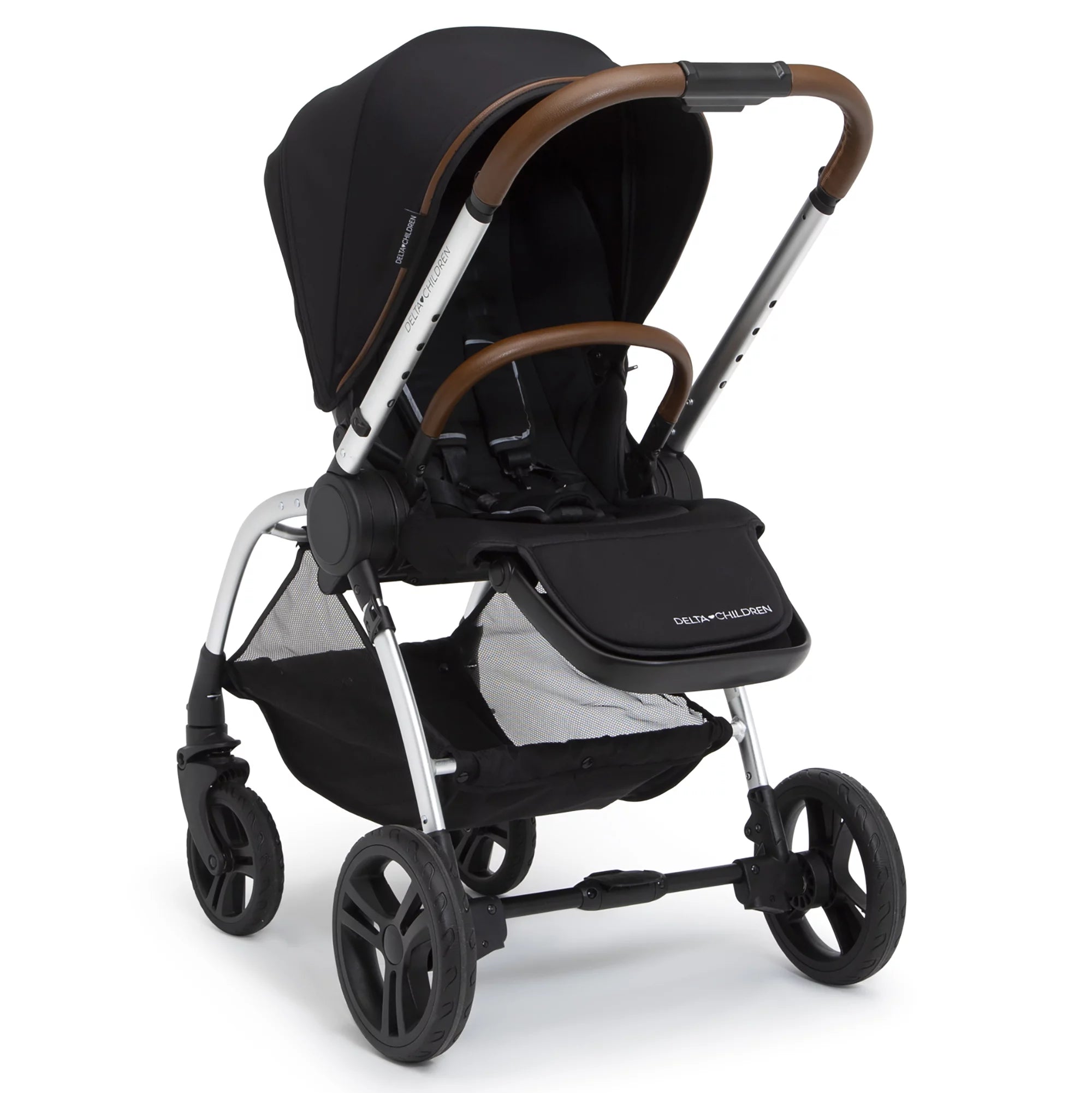 Reversible Stroller with Reclining Seat and Adjustable Footrest E492424