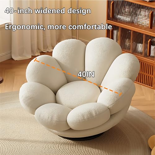 Swivel Lounge Chair with Ottoman for Living Room, Bedroom, Office W184433