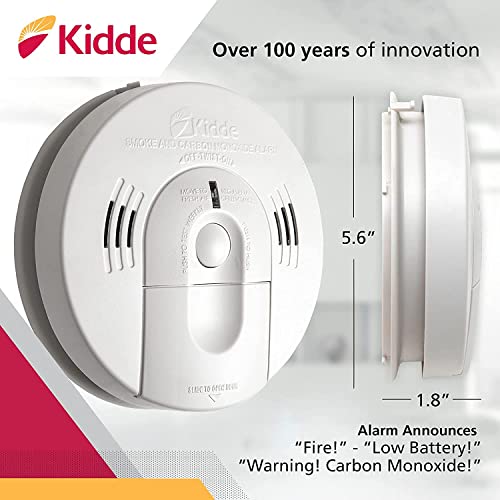Smoke & Carbon Monoxide Detector with Voice Alerts, Battery Powered L445