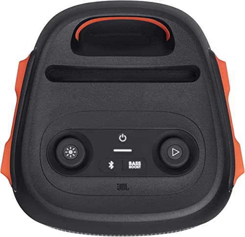 Portable Party Speaker with Built-in Lights - Black D697