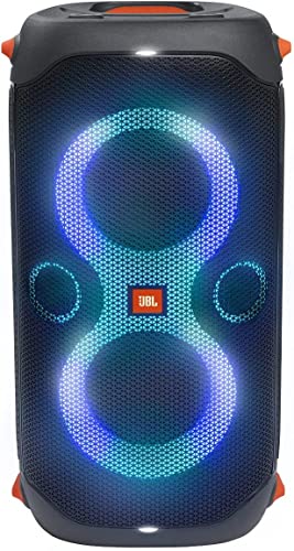 Portable Party Speaker with Built-in Lights - Black D697