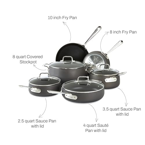 Hard Anodized Nonstick Cookware Set 13 Piece, Oven Safe B77324
