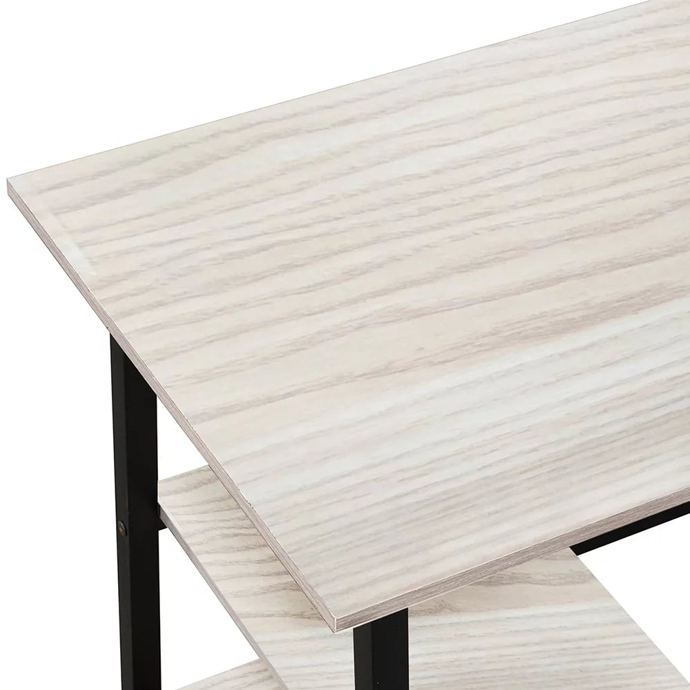 White Work Study Table with Storage Drawer E5741