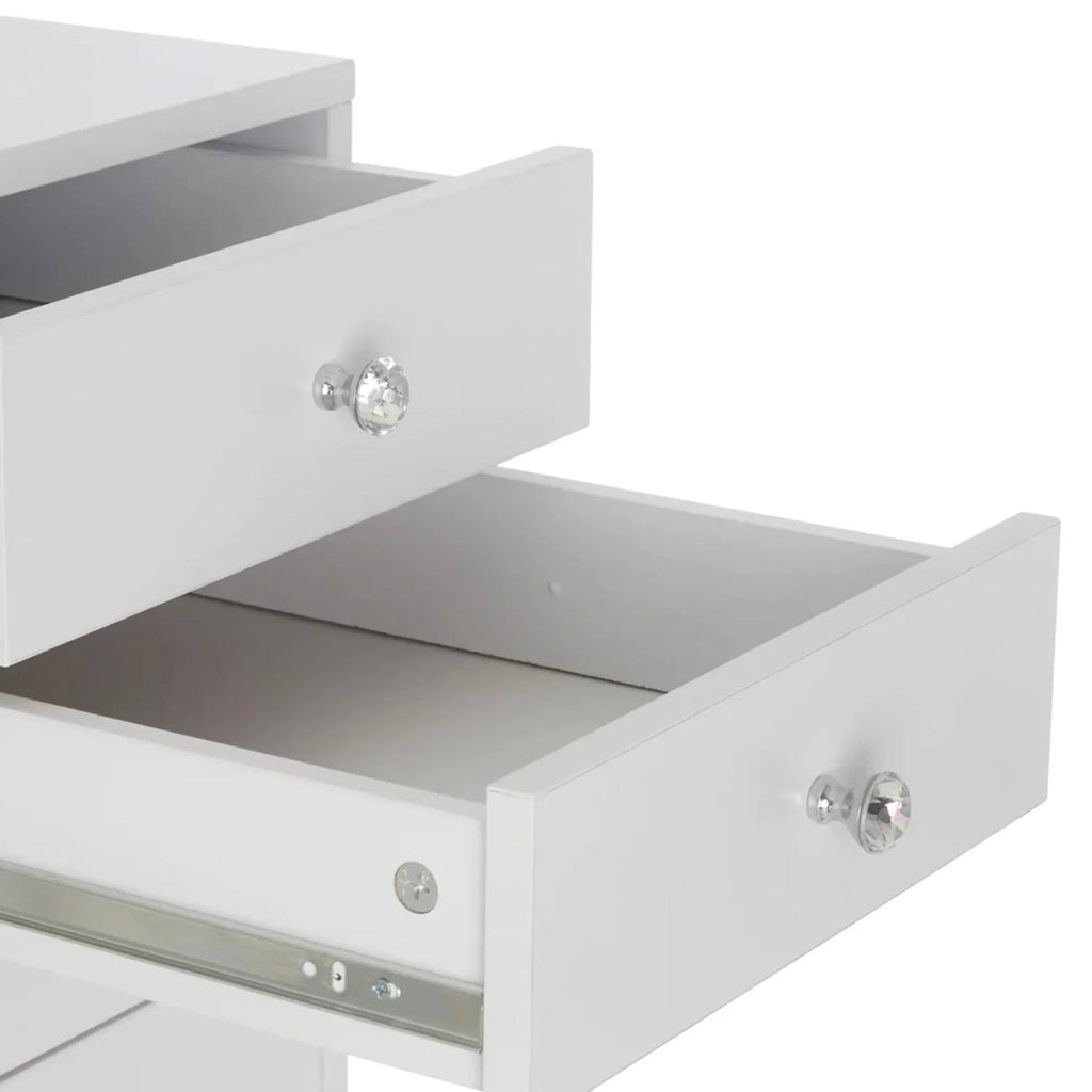 5-Drawer Makeup Vanity Storage Unit, Bright White R6517